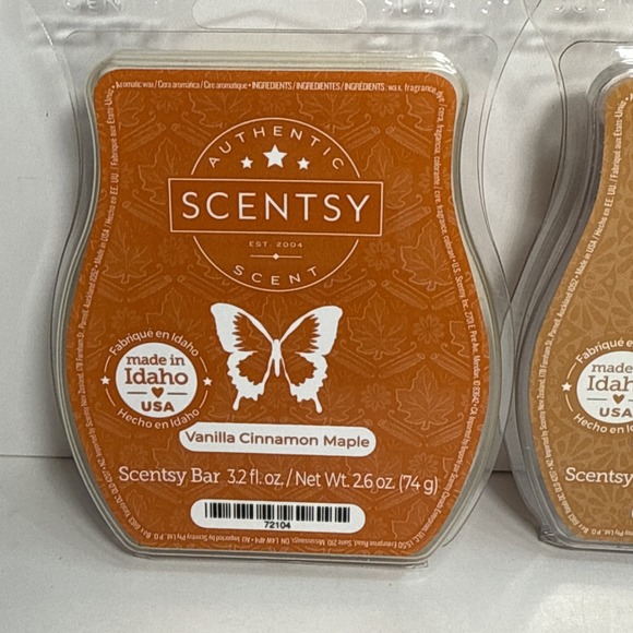 scentsy wax bars bundle MIXED LOTx3 VanillaCinnamonMaple, Southern Sweet Tea + 1 - Picture 2 of 5